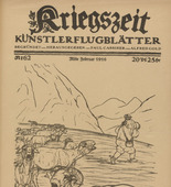 August Gaul. The 'Good Shepherd' Nikita (Der "gute Hirt" Nikita) (in-text plate, p. 247) from the periodical Kriegszeit. Künstlerflugblätter, vol. 1, no. 62 (Middle of Feb 1916). 1916