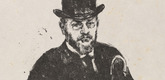 Max Slevogt. Self-Portrait with Hat and Cane (Selbstbildnis mit Hut und Stock). (1908, published 1915)