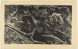 Ernst Ludwig Kirchner. Shepherd Resting (Liegender Hirt). (1918)