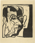 Ernst Ludwig Kirchner. Head of Hans Arp (Kopf Hans Arp). (1929)