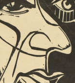 Ernst Ludwig Kirchner. Head of Hans Arp (Kopf Hans Arp). (1929)