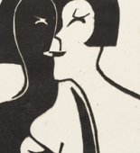 Ernst Ludwig Kirchner. Artist and Model (Maler und Modell). (1936)
