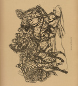 Otto Hamel. Advancing Column (Kolonne im Vormarsch) (plate, p. 250) from the periodical Kriegszeit. Künstlerflugblätter, vol. 1, no. 62 (Feb 1916). 1916