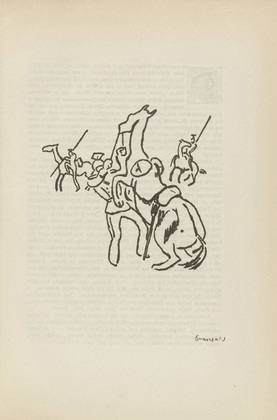 Richard Seewald. Untitled (Rider Mounting Horse) (plate, [p. 131]) from the periodical  Zeit-Echo. Ein Kriegs-Tagebuch der Künstler, vol. 1, no. 9 (Feb 1915). 1915
