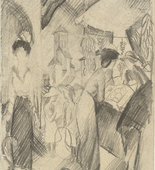 August Macke. Street Scene with Cathedral (Straßenbild mit Kathedrale). (1914)