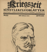 Friedrich Feigl. Mackensen (in-text plate, p. 251) from the periodical Kriegszeit. Künstlerflugblätter, vol. 1, no. 63 (Feb 1916). 1916