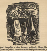 Ernst Barlach. The Robe is More Patchwork than Whole (Der Mantel ist mehr Flick als Stück) (in-text plate, page 55) from Der Findling (The Foundling). 1922 (executed 1921)