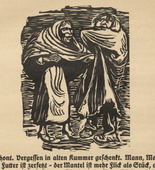 Ernst Barlach. The Robe is More Patchwork than Whole (Der Mantel ist mehr Flick als Stück) (in-text plate, page 55) from Der Findling (The Foundling). 1922 (executed 1921)