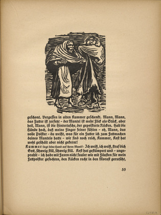 Ernst Barlach. The Robe is More Patchwork than Whole (Der Mantel ist mehr Flick als Stück) (in-text plate, page 55) from Der Findling (The Foundling). 1922 (executed 1921)