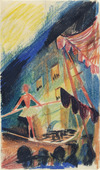 August Macke. Tightrope Walker I (Seiltänzer I). (1913-14)