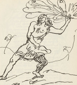 Franz Reinhardt. Untitled (David with Sling) (plate, [p. 149]) from the periodical  Zeit-Echo. Ein Kriegs-Tagebuch der Künstler, vol. 1, no. 10 (Mar 1915). 1915