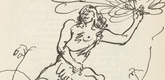 Franz Reinhardt. Untitled (David with Sling) (plate, [p. 149]) from the periodical  Zeit-Echo. Ein Kriegs-Tagebuch der Künstler, vol. 1, no. 10 (Mar 1915). 1915