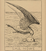 August Gaul. His Majesty's Ship Seagull (S. M. S. Möwe) (plate, p. 254) from the periodical Kriegszeit. Künstlerflugblätter, vol. 1, no. 63 (Feb 1916). 1916