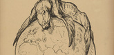 August Gaul. It's No Longer Enough! (Es langt nicht mehr) (in-text plate, p. 255) from the periodical Kriegszeit. Künstlerflugblätter, vol. 1, no. 64/65 (March 1916). 1916