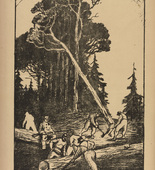 Carl Olof Petersen. French Prisoners at Work (Französische Gefangene bei der Arbeit) (plate, p. 256) from the periodical Kriegszeit. Künstlerflugblätter, vol. 1, no. 64/65 (March 1916). 1916