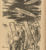 Max Liebermann. England's Bad Dream (Englands schwerer Traum) (plate, p. 23) from the periodical Kriegszeit. Künstlerflugblätter, vol. 1, no. 6 (30 Sept 1914). 1914
