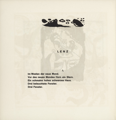 Vasily Kandinsky. Vignette next to "Spring" (Vignette bei "Lenz") (headpiece, folio 51 verso) from Klänge (Sounds). (1913)