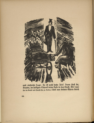 Ernst Barlach. The Esteemed Master (Der hohe Herr) (in-text plate, page 66) from Der Findling (The Foundling). 1922 (executed 1921)
