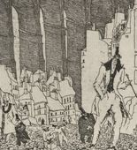 Lyonel Feininger. The Disparagers (Die Höhnenden). 1911
