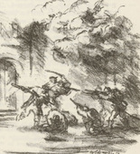 Werner Paul Schmidt. Untitled (Close Quarter Combat) (plate, [p. 167]) from the periodical  Zeit-Echo. Ein Kriegs-Tagebuch der Künstler, vol. 1, no. 11 (Mar 1915). 1915