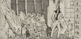 Lyonel Feininger. The Disparagers (Die Höhnenden). 1911