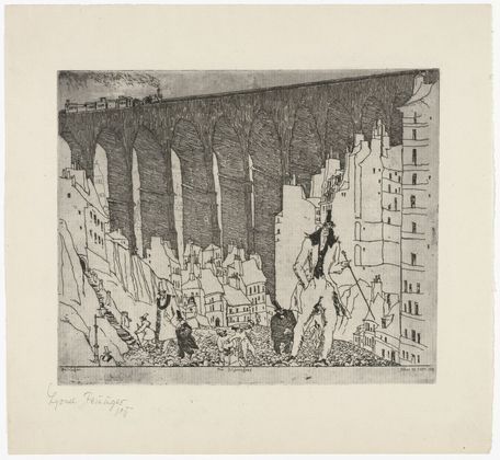 Lyonel Feininger. The Disparagers (Die Höhnenden). 1911