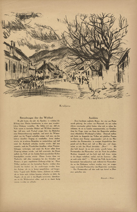 Friedrich Tischler. Kraljevo (headpiece, p. 257) from the periodical Kriegszeit. Künstlerflugblätter, vol. 1, no. 64/65 (March 1916). 1916