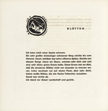 Vasily Kandinsky. Vignette next to "Leaves" (Vignette bei "Blätter") (plate, folio 52) from Klänge (Sounds). (1913)