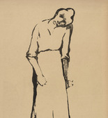 Erich Thum (Elfriede Thum-Lauckner). Mourning Woman (Trauernde Frau) (plate, p. 260) from the periodical Kriegszeit. Künstlerflugblätter, vol. 1, no. 64/65 (End of March 1916). 1916