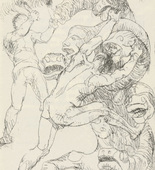 Adolf Ferdinand Schinnerer. Untitled (Battle with the Hydra) (plate, [p. 177]) from the periodical  Zeit-Echo. Ein Kriegs-Tagebuch der Künstler, vol. 1, no. 12 (Apr 1915). 1915
