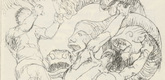 Adolf Ferdinand Schinnerer. Untitled (Battle with the Hydra) (plate, [p. 177]) from the periodical  Zeit-Echo. Ein Kriegs-Tagebuch der Künstler, vol. 1, no. 12 (Apr 1915). 1915