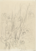 Alfred Kubin. Christ's Entry into Jerusalem (Der Einzug in Jerusalem). (1923)