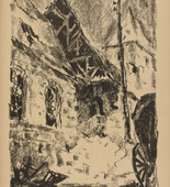 Hermann Kaiser. Church Near Arras (Kirche bei Arras) (plate, p. 261) from the periodical Kriegszeit. Künstlerflugblätter, vol. 1, no. 64/65 (End of March 1916). 1916