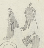 Lyonel Feininger. .a) Five Figures .b) Four Figures. 1906