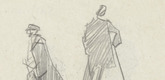 Lyonel Feininger. .a) Five Figures .b) Four Figures. 1906