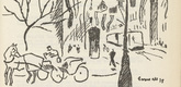 Richard Seewald. Untitled (Street with Flags) (plate, [p. 193]) from the periodical  Zeit-Echo. Ein Kriegs-Tagebuch der Künstler, vol. 1, no. 13 (Apr 1915). 1915