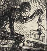 Alfred Kubin. On the Tower Stairs (Auf der Turmtreppe). (n.d.)