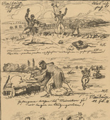 Helmuth Stockmann. Maubeuge: What I Saw (Maubeuge: Was ich sah) (plate, p. 26) from the periodical Kriegszeit. Künstlerflugblätter, vol. 1, no. 7 (7 Oct 1914). 1914