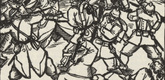 Max Unold. Untitled (Battle Turmoil) (plate, [p. 211]) from the periodical  Zeit-Echo. Ein Kriegs-Tagebuch der Künstler, vol. 1, no. 14 (May 1915). 1915