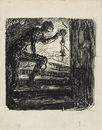 Alfred Kubin. On the Tower Stairs (Auf der Turmtreppe). (n.d.)