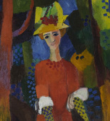 August Macke. Lady in a Park. July 1914