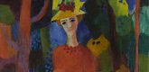 August Macke. Lady in a Park. July 1914