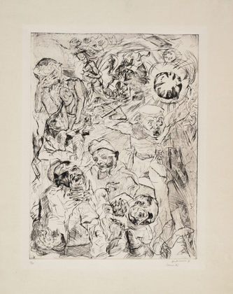 Max Beckmann. The Grenade (Die Granate). (1915, published 1918)