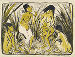 Otto Mueller. Discovery of Moses (Auffindung des Moses). (c. 1920)