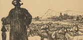 August Gaul. India (Indien) (plate 1, p. 30) from the periodical Kriegszeit. Künstlerflugblätter, vol. 1, no. 8 (14 Oct 1914). 1914