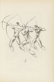 Edwin Scharff. Untitled (Three Archers) (plate, [p. 231]) from the periodical  Zeit-Echo. Ein Kriegs-Tagebuch der Künstler, vol. 1, no. 15 (May 1915). 1915