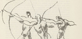 Edwin Scharff. Untitled (Three Archers) (plate, [p. 231]) from the periodical  Zeit-Echo. Ein Kriegs-Tagebuch der Künstler, vol. 1, no. 15 (May 1915). 1915