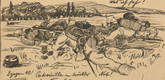 Helmuth Stockmann. What I Saw II (Was ich sah II) (plate, p. 31) from the periodical Kriegszeit. Künstlerflugblätter, vol. 1, no. 8 (14 Oct 1914). 1914