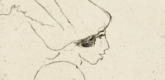 Emil Nolde. Profile of a Girl (Mädchenprofil). (1911)