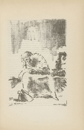 Alfred Heinrich Pellegrini. Untitled (Mourning Woman with Child) (plate 66, [p. 255]) from the periodical  Zeit-Echo. Ein Kriegs-Tagebuch der Künstler vol. 1, no. 17 (June 1915). 1915